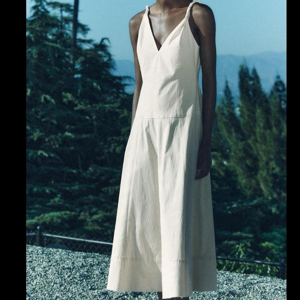 ZARA MIDI STRAPPY DRESS ZW COLLECTION - BRAND NEW WITH TAG- SIZE XS